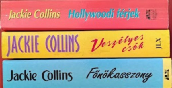 Jackie Collins - 3 db-os romantikus knyvcsomag (Fnkasszony / Veszlyes csk / Hollywoodi frjek)