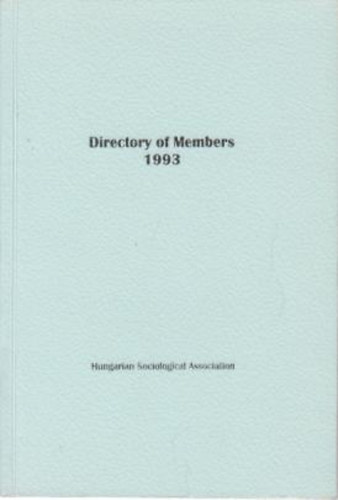 Darits �gnes (szerk) - Directory of Members 1993