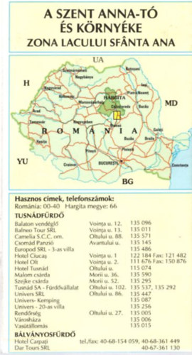 Zsigmond Enik - A Szent Anna-t s krnyke trkp 1998-as