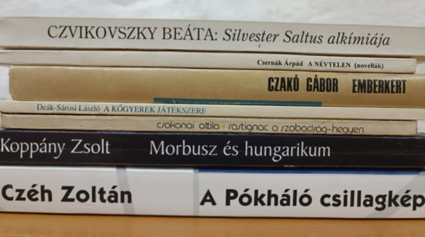 Csernák Árpád, Czvikovszky Beáta, Czéh Zoltán, Koppány Zsolt, Csokonai Attila, Deák-Sárosi László Czakó Gábor - Magyar kortárs könyvcsomag