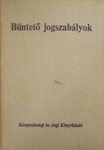 Dr.Palnkai-Dr. Moldovnyi - Bntet jogszablyok