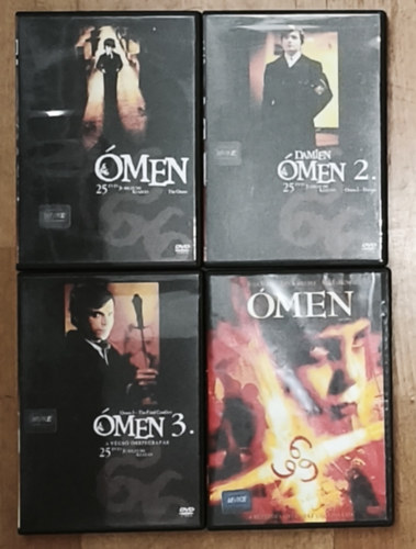 4db magyar nyelvű Ómen DVD - Ómen 1-3. rész, Ómen-Extrák magyar felirattal