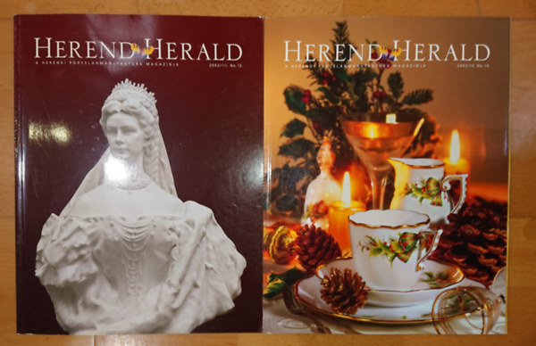 2 szma  Herend Herald cm kiadvnybl: 2002/III. (No.13.), 2002/IV. (No.14.)