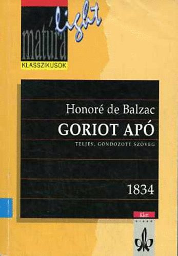 Honor� de Balzac - Goriot ap� (Mat�ra)