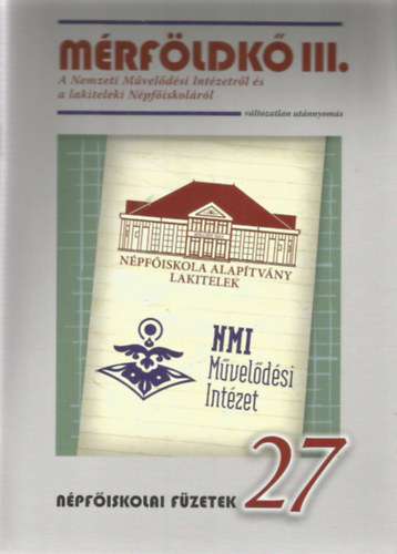 Lezsk Sndor, Zvogyn Magdolna Krpti rpd - Mrfldk III. (Npfiskolai Fzetek 27)