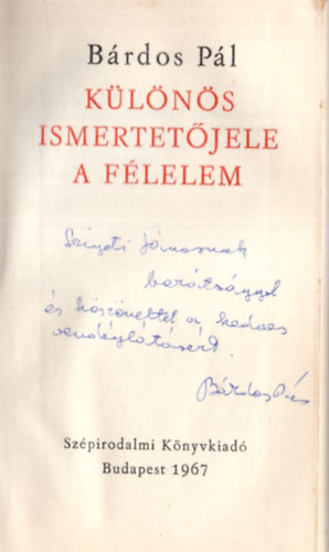 Brdos Pl - Klns ismertetjele a flelem - dediklt