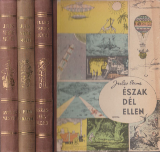 Jules Verne - Észak Dél ellen + A prémvadászok (2db)