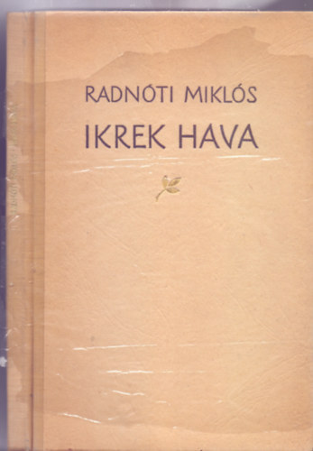 Radnóti Miklós - Ikrek hava (Napló a gyerekkorról - Második kiadás)