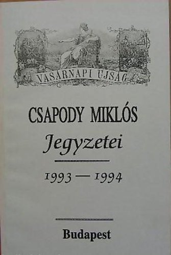 Csapody Mikl�s - Csapody Mikl�s jegyzetei 1993-1994