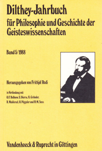 Frithjof Rodi  (Hg.) - Dilthey-Jahrbuch fr Philosophie und Geschichte der Geisteswissenschaften. Band 5/1988