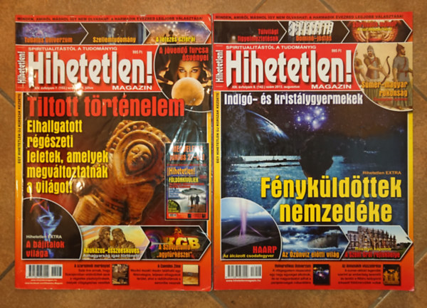 2 db Hihetetlen magazin: 2013. augusztus, 2014. jnius