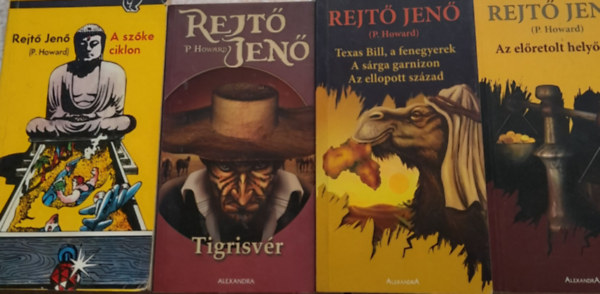 Rejt Jen - 4 db Rejt Jen m: A szke ciklon, Az elretolt helyrsg, (Texas Bill, a fenegyerek; A srga garnizon, Az ellopott szzad), Tigrisvrs