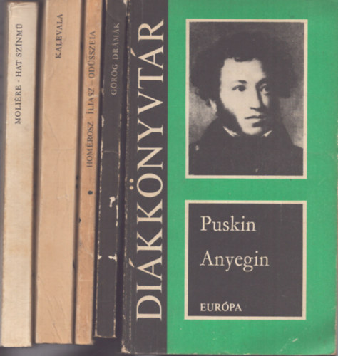 Friedrich Schiller, Balzac, Anton Csehov, Cervantes Henrik Ibsen - 5 db a Di�kk�nyvt�r sorozatb�l: N�ra - Tell Vilmos - Eug�nie Grandet - Anna a f�rje nyak�n - Don Quijote