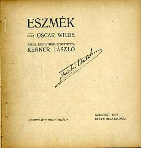 Oscar Wilde - Eszm�k