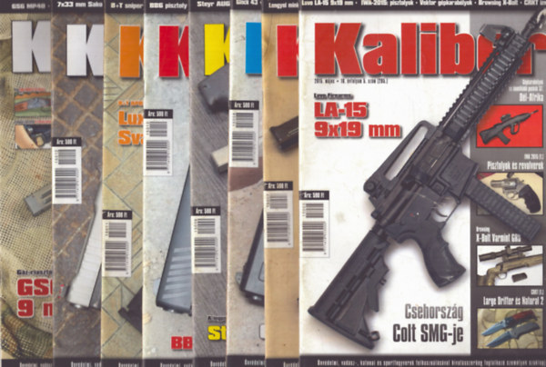 Vass Gábor (főszerk.) - Kaliber 2015/5., 7., 8., 9., 10., 11., 12. számok + Tél különszám (8 db)