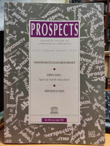 Juan Carlos Tedesco - Prospects: Vol. XXV, no.2, June 1995 quarterly review of comparative education - Viewpoints/Controversies - Open File Special needs education Trends/Cases