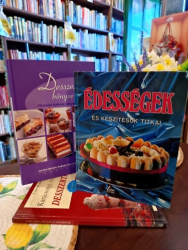 Szőllősi Irén Guy Disdier - Desszertes könyvcsomag 3 darabos: Édességek és készítésük titkai, Desszertek könyve 2., Karácsonyi receptek: Desszertek