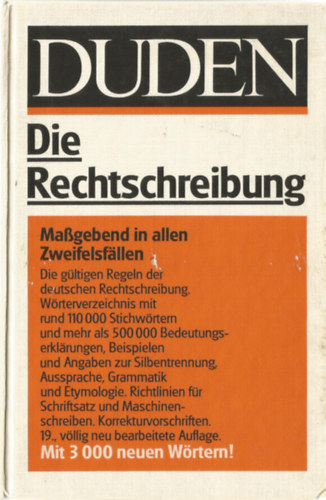 Duden Rechtschreibung