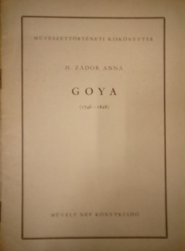 H. Zdor Anna - Goya ( 1746-1828 )