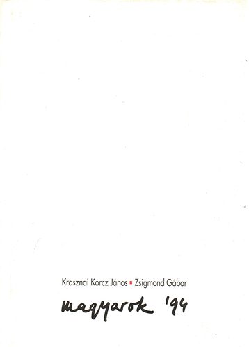 Krasznai K.G.-Zsigmond G. - Magyarok '94