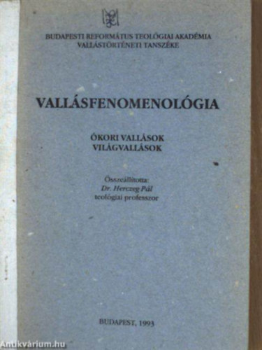 Herczeg P�l - Vall�sfenomenol�gia
