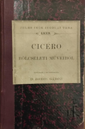 Dr. Boros G�bor - Cicero b�lcseleti m�veib�l
