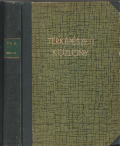Dr. Rédey István (szerk.) - A Magyar Fotogrammetriai Társaság évkönyve 1931-1934. (I-IV. évfolyam, egybekötve)