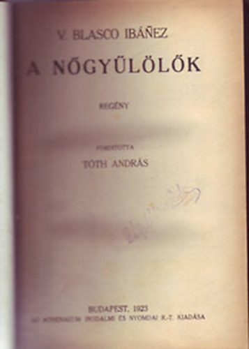 V. Blasco Ibanez - A nőgyűlölők