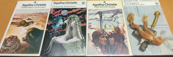 Agatha Christie - 4 db Agatha Christie: Destination Unknown + Ordeal by Innocence + Peril at End House + The Mystery of the Blue Train