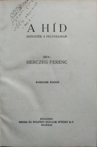 Herczeg Ferenc - A hd