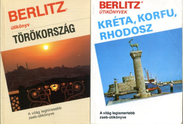 Több szerző - 2 db Berlitz útikönyv (Kréta, Korfu, Rhodosz - Törökország)