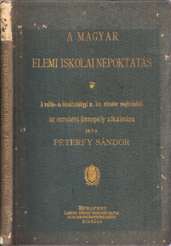 Péterfy Sándor - A magyar elemi iskolai népoktatás I. füzet