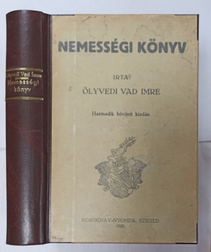 �lyvedi Vad Imre - Nemess�gi k�nyv