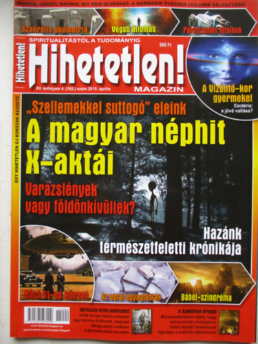Hihetetlen! magazin 2015. �prilis
