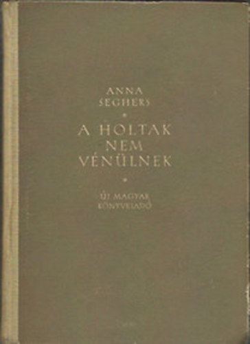 Anna Seghers - A holtak nem v�n�lnek