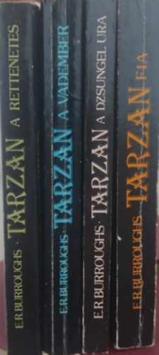 Edgar Rice Burroughs - 4 db Tarzan knyv: Tarzan, a majomember - Tarzan s a gymntok - Tarzan a dzsungel ura - Tarzan, a rettenetes