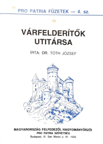 Dr. Tth Jzsef - Vrfeldertk utitrsa