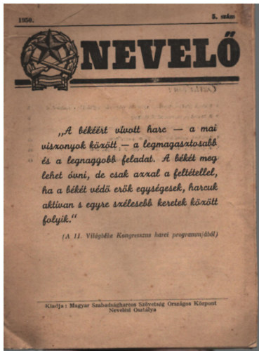 Nevelő 5. szám (1950)