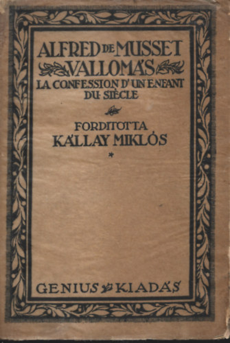 Alfred de Musset - Vallomás