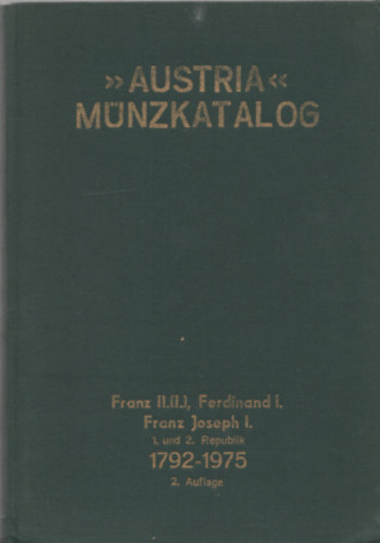 Austria Mnzkatalog 1792-1975