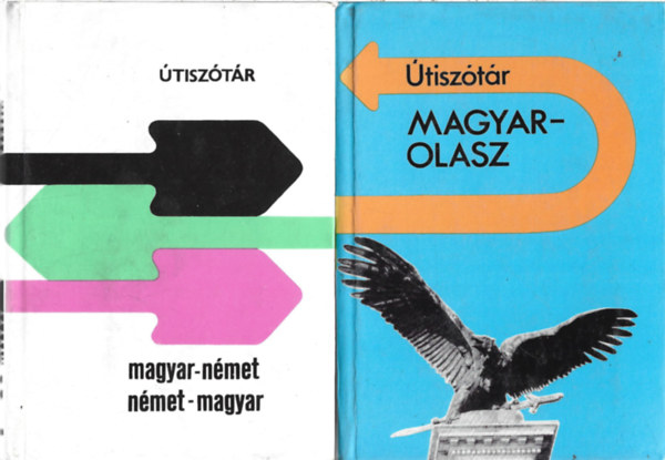 2 db �tisz�t�r, Magyar-n�met, n�met-magyar �s magyar-olasz, olasz-magyar
