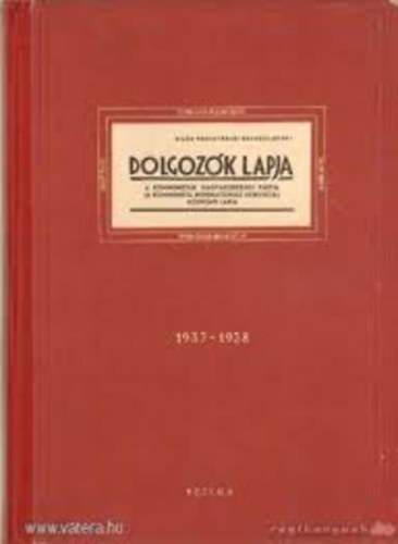 Dolgozk Lapja 1937-1938