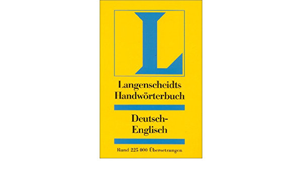 Langenscheidts Handwrterbuch Englisch-Deutsch ; Deutsch-Englisch