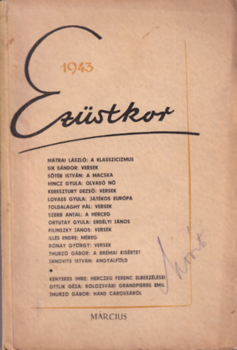 Ezüstkor 1943/március