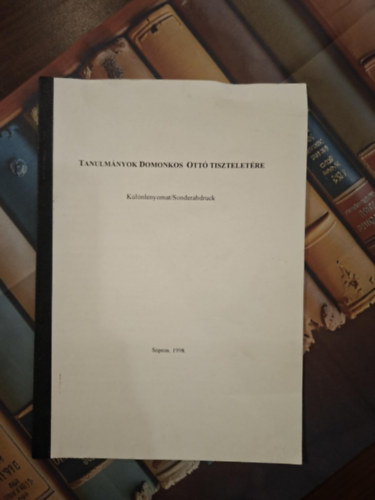K. Csill�ry Kl�ra - Tanulm�nyok Domonkos Ott� tisztelet�re - Munkamegoszt�s a m�traalm�si (szuhahutai) faeszk�zk�sz�t�kn�l 1950 k�r�l (k�l�nlenyomat)
