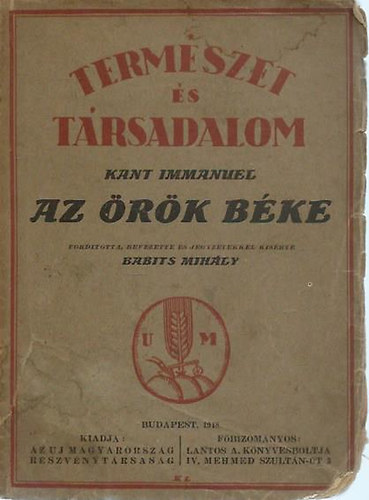 Immanuel Kant - Az rk bke (Termszet s trsadalom 1. szm)