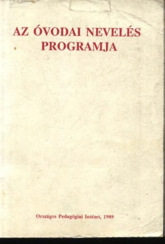 Az óvodai nevelés programja