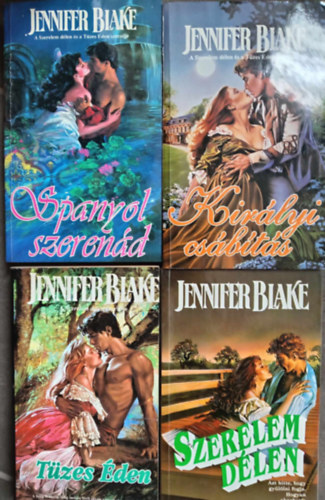Jennifer Blake - (4 db) Jennifer Blake Romantikus knyvcsomag: Kirlyi csbts / Spanyol szerend / Tzes den / Szerelem dlen