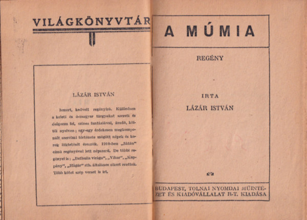 Lázár István - A múmia