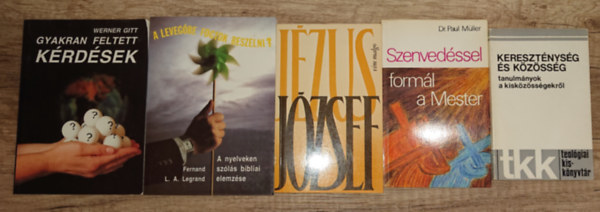 Dr. Wim Malgo, Werner Gitt, Fernand L. A. Legrand Paul Mller - 5 knyv a keresztny vallsrl: Keresztnysg s kzssg (tanulmnyok kiskzssgekrl), Szenvedssel forml a Mester, Jzsef - Izrel utols fia, Gyakran feltett krdsek, A levegbe fogtok beszlni? - A nyelveken szls b